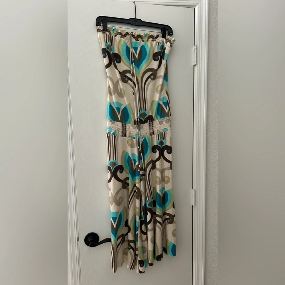 Mossimo Vintage Sleeveless & Stylish Bohemian Wide Legged Maxi Romper - Picture 2 of 15